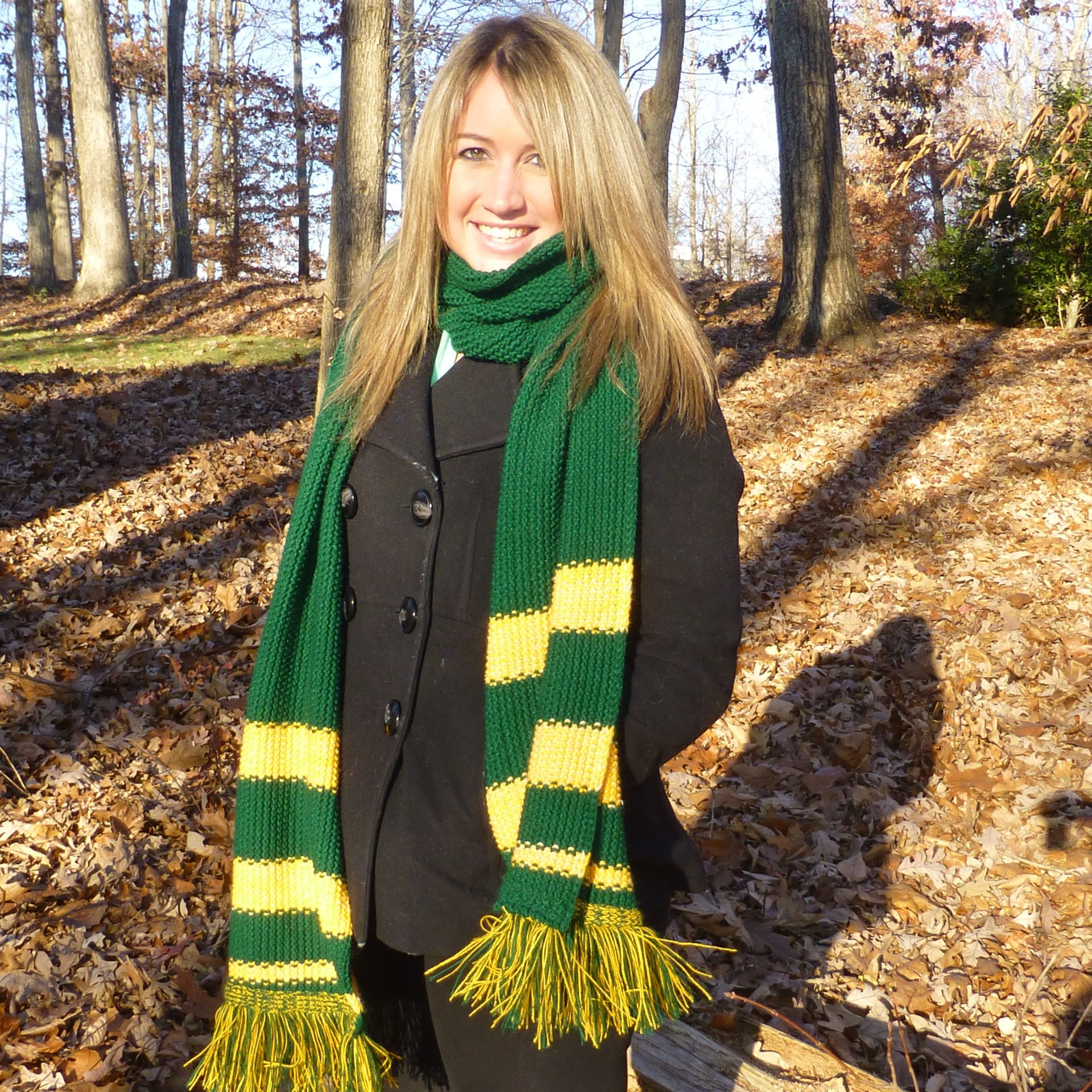 The Vermonter: Deep Green with Gold stripes
